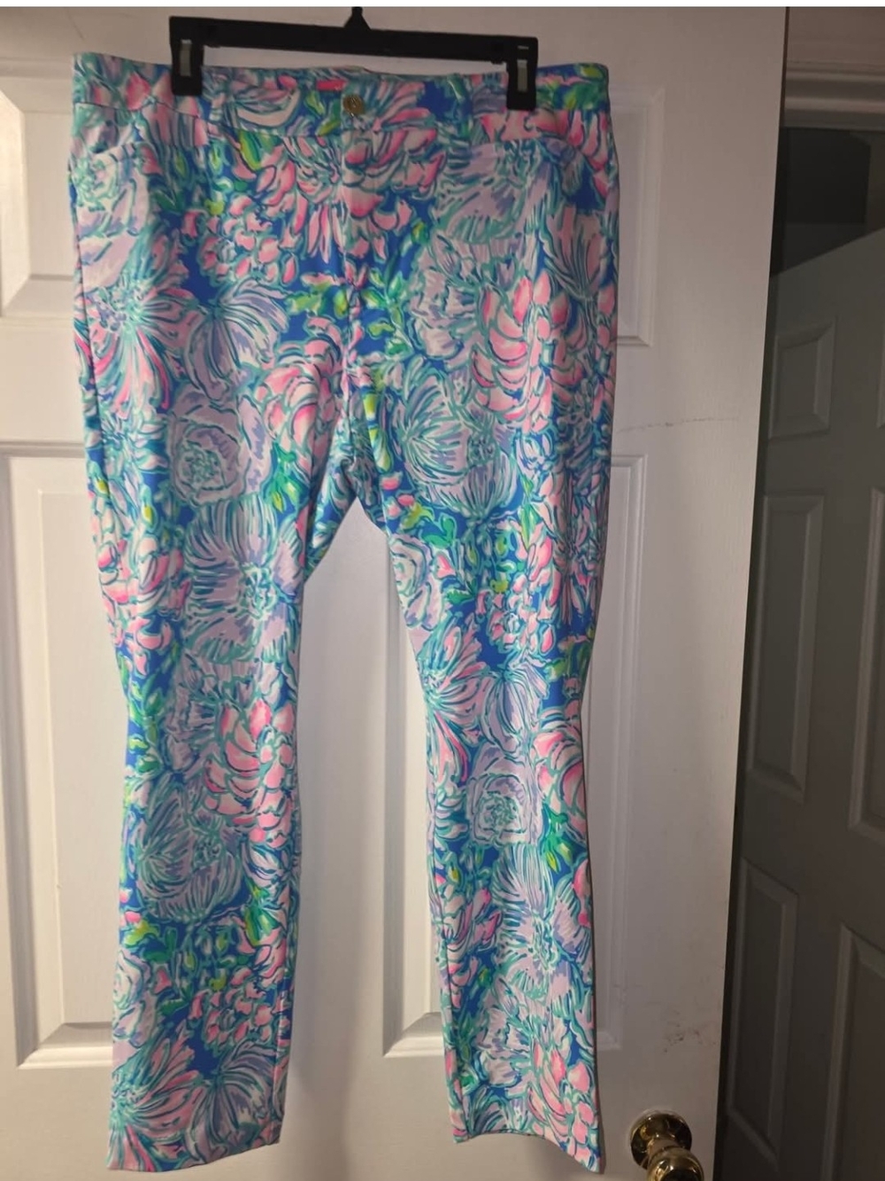 Lilly Pulitzer Blue, Pink & Green Floral Leggings